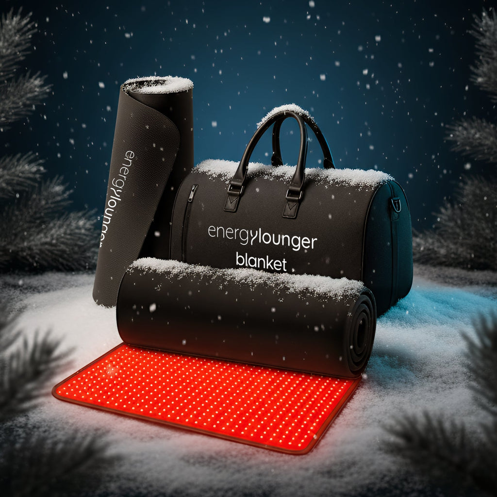 EnergyLounger Blanket <br> – Full-Body Red & Infrared Light Therapy Blanket + FREE Travel carry case